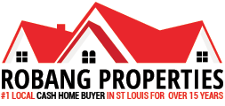 Logo for Robang Properties, the number 1 cash home buyer in St. Louis for over 15 years